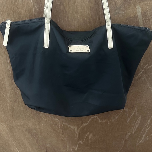 kate spade Handbags - Kate Spade Black and Cream Tote